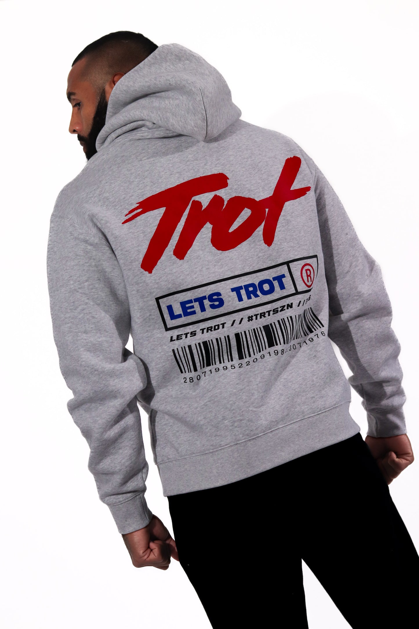 Barcodes Hoodie (White Marle)