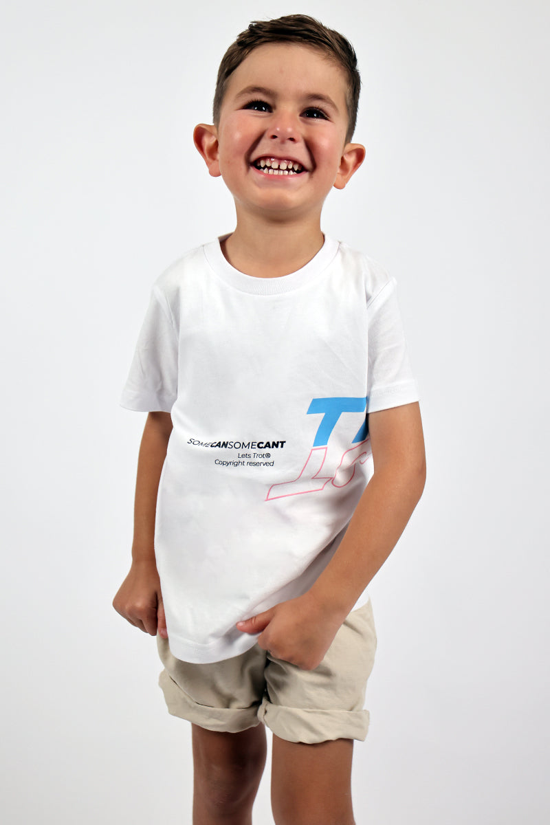 Kids Signature Wrap Tee (White)