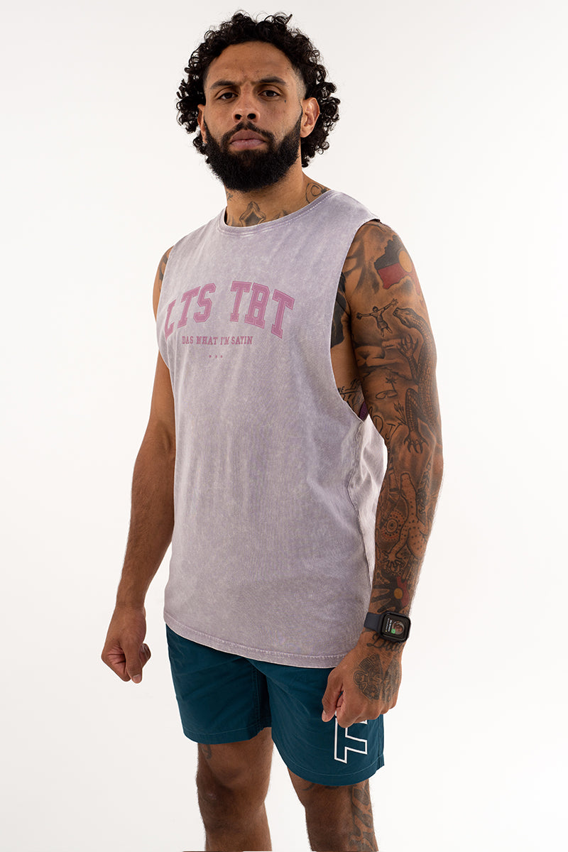 Stone Wash College Tank (Orchid)