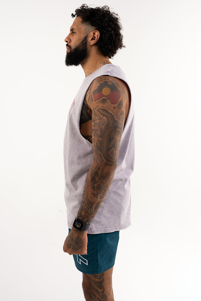 Stone Wash College Tank (Orchid)