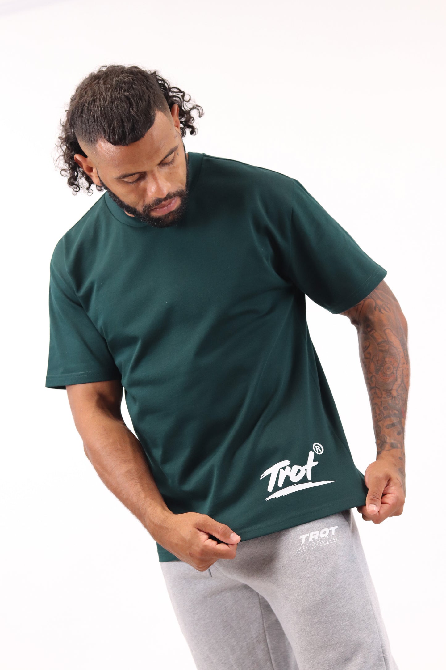 Trot Brush Tee (Pine Green)