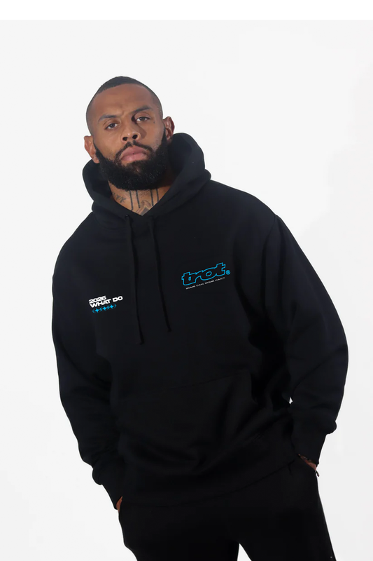 TROT STAR Hoodie (Black/Aqua)