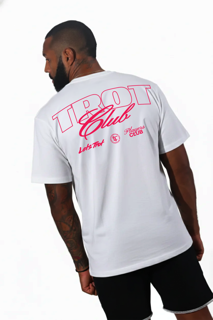 TROT Club Tee (White/Red)