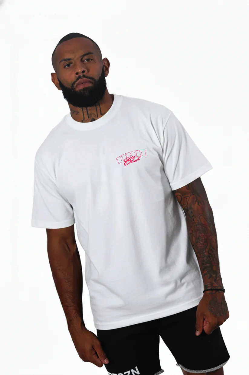 TROT Club Tee (White/Red)